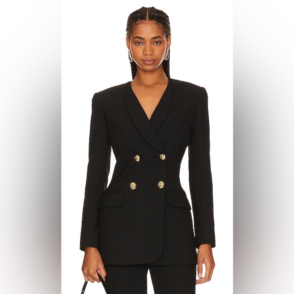 New with tags! SMYTHE Collarless DB Blazer in Black